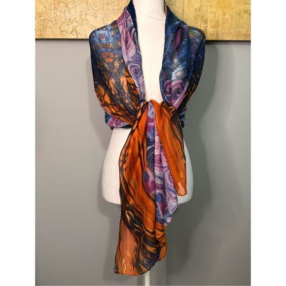 Torino Abstract Scarf - Picture 6 of 13